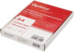 Optima File protectie cristal, cutie carton, 100 microni, 100 buc/set, OPTIMA Premium