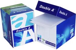 DOUBLE A Cub din hartie alba 6x8.3 cm, 80 g/mp, 600 file/set, DOUBLE A