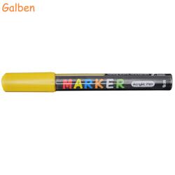 M&G Marker cu vopsea acrilica, varf rotund 2 mm, M-G galben