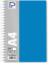 PAPERLAND Caiet cu spirala A4, 120 file, velin, coperta plastic, PAPERLAND PP400