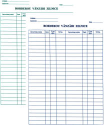  Borderou vanzari zilnice autocopiativ A4, 2 exemplare