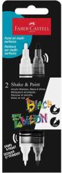 Faber-Castell Marker vopsea acrilica cu 2 capete FABER CASTELL Shake and Paint, 2 culori/set