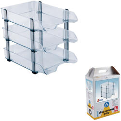 ARK Set 3 tavite stabile documente ARK 2093 transparent fumuriu Dulap arhivare