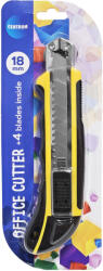 Centrum Cutter mare 18 mm (cu 4 lame rezerva), cu grip din cauciuc CENTRUM