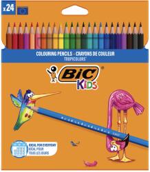 BIC Creioane colorate BIC Kids Tropicolors, 24 culori/set