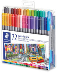STAEDTLER Carioci cu 2 capete 0.5mm/3mm, 72 culori/set STAEDTLER