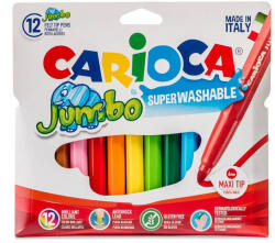 CARIOCA Carioci varf gros, 12 culori/set CARIOCA Jumbo