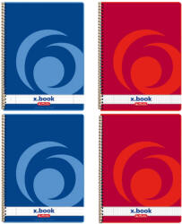 Herlitz Caiet cu spirala A4, 80 file, coperta carton, HERLITZ X. Book dictando