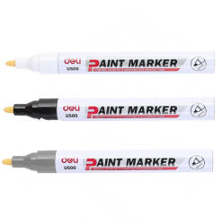 Deli Marker cu vopsea, 2 mm, DELI U500 negru