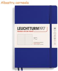 LEUCHTTURM1917 Caiet cu elastic A5, 61 file, LEUCHTTURM1917 Points albastru cerneala