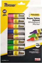 BRONS Marker whiteboard reincarcabil BRONS BR-9511, 10 buc/set