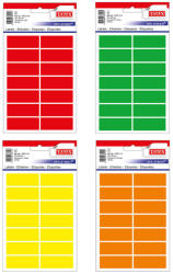 Tanex Etichete autocolante, 19x50 mm, TANEX, 70 buc/set verde