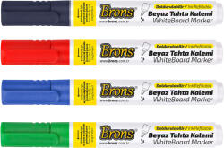 BRONS Marker whiteboard reincarcabil BRONS negru