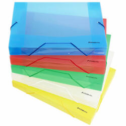 ACCENTA Mapa plastic A4 cu elastic si burduf 40 mm, ACCENTA verde