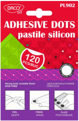 DACO Pastile adezive silicon, permanente DACO PL902, 120 buc/set