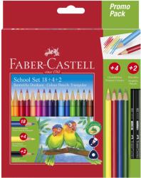 Faber-Castell Creioane colorate eco 18+4+2 buc/set FABER-CASTELL, FC201597