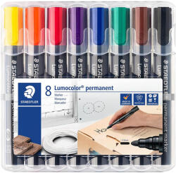 STAEDTLER Marker permanent STAEDTLER Lumocolor 352, 8 culori/set