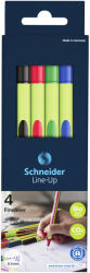 Schneider Fineliner varf 0.4 mm SCHNEIDER Line-Up, 4 culori/set