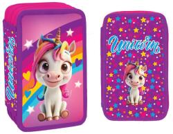 S-Cool Penar fete neechipat, 3 fermoare, S-COOL Happy Unicorn Penar
