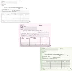  Chitantier pentru operatiuni in valuta, autocopiativ, A6, 3 exemplare