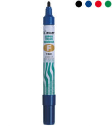Pilot Marker permanent, varf rotund, PILOT Super Color Fine albastru