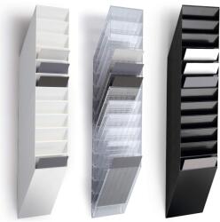 DURABLE Suport de perete pentru documente, 12xA4 portrait, DURABLE Flexiboxx 12 negru Dulap arhivare