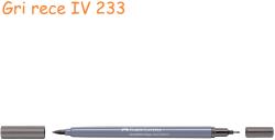 Faber-Castell Markere 2 capete, acuarela FABER-CASTELL Goldfaber Aqua Dual gri rece IV 233
