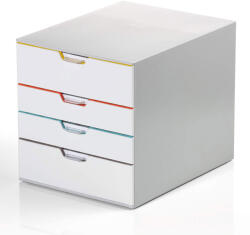 DURABLE Suport documente birou 4 sertare, DURABLE Varicolor Mix Dulap arhivare