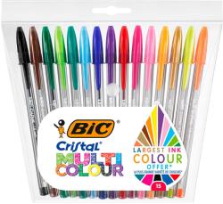 BIC Pix fara mecanism BIC Cristal Multicolour, 15 culori/set