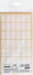 Spree Etichete autocolante, 17x30 mm, 10 folii x 42 buc/folie, SPREE alb