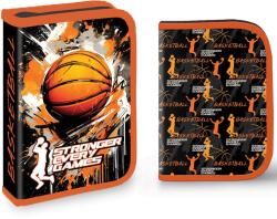S-Cool Penar baieti neechipat, cu fermoar si 2 clapete, S-COOL Basketball Penar