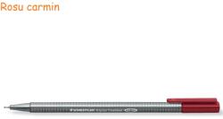 STAEDTLER Liner 0.3 mm, culori clasice, STAEDTLER Triplus rosu carmin