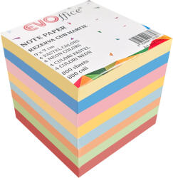  Rezerva cub din hartie color 9x9cm, 800 file/set