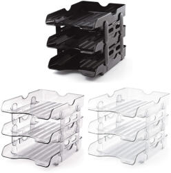 MAS Set 3 tavite stabile documente MAS 823 transparent cristal Dulap arhivare