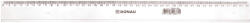 DONAU Rigla din plastic transparent 40 cm DONAU