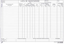  Lista de inventariere, A4