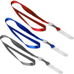 DELI Snur textil pentru ecuson 1 cm, capsa plastic, DELI 5764, 20 buc/set