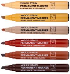 KOH-I-NOOR Markere pentru retus lemn KOH-I-NOOR Wood Stain, 6 buc/set