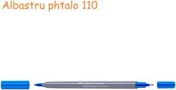 Faber-Castell Markere 2 capete, acuarela FABER-CASTELL Goldfaber Aqua Dual albastru phthalo 110
