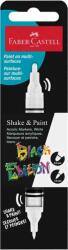 Faber-Castell Marker vopsea acrilica cu 2 capete FABER CASTELL Shake and Paint White