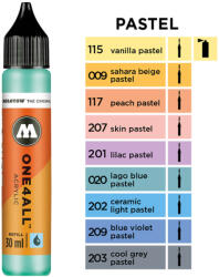 MOLOTOW Vopsea acrilica pentru marker pictura MOLOTOW One4All Refill Pastel, 30 ml cool grey pastel