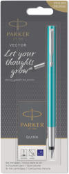 Parker Stilou PARKER Vector Royal si 5 rezerve turcoaz