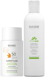 Laboratorios Babé Super Fluid Mattifying SPF50+STOP AKN Pórusösszehúzó tonik csomag 50+245 ml