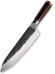 AKORA Cutit profesional Chef seria Brutus, otel japonez HRC 60 calire manuala, maner Delux Pakka (CPHCB-20PRO)