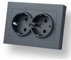 OVIVO Priza Schuko Dubla ST Grano Met Ovivo OV00181 (OV00181)