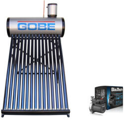 GOBE Kit panou solar nepresurizat 200 L 20 tuburi GOBE KIT-S35 pompă BlauTech cu corp din inox (KIT-S35)
