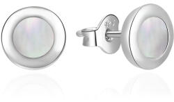 Agato Divatos ezüst fülbevaló Kör gyöngyökkel AGT-E217P