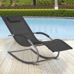  Avenberg Merida napozóágy, fekete, 08051