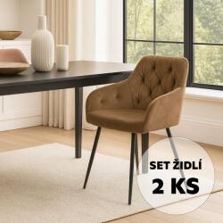  Avenberg Loren étkezőszék szett, 2db, bézs, NB20020