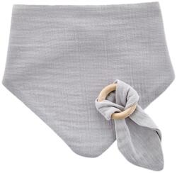 BabyJem Муселинов лигавник с гризалка BabyJem - Grey (736) - ozone